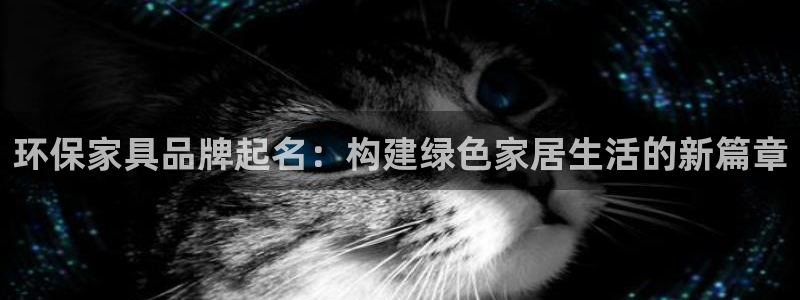 杏耀登陆测速：环保家具品牌起名：构建绿色家居生活的新篇章