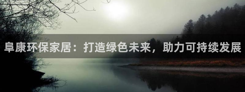 杏耀管网登录：阜康环保家居：打造绿色未来，助力可持续发展