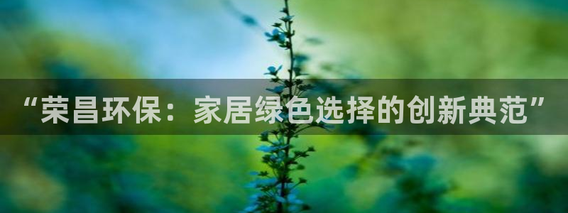 杏耀代理注册中心：“荣昌环保：家居绿色选择的创新典范”